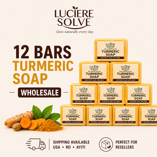 12 Bars Turmeric Soap – Wholesale Bundle