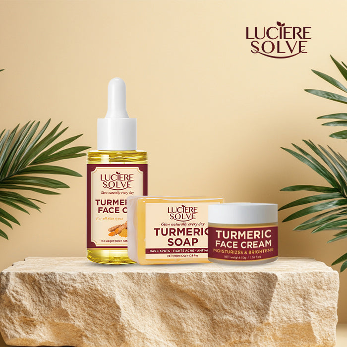 Luciere Solve Turmeric Glow Bundle – Face & Body Kit