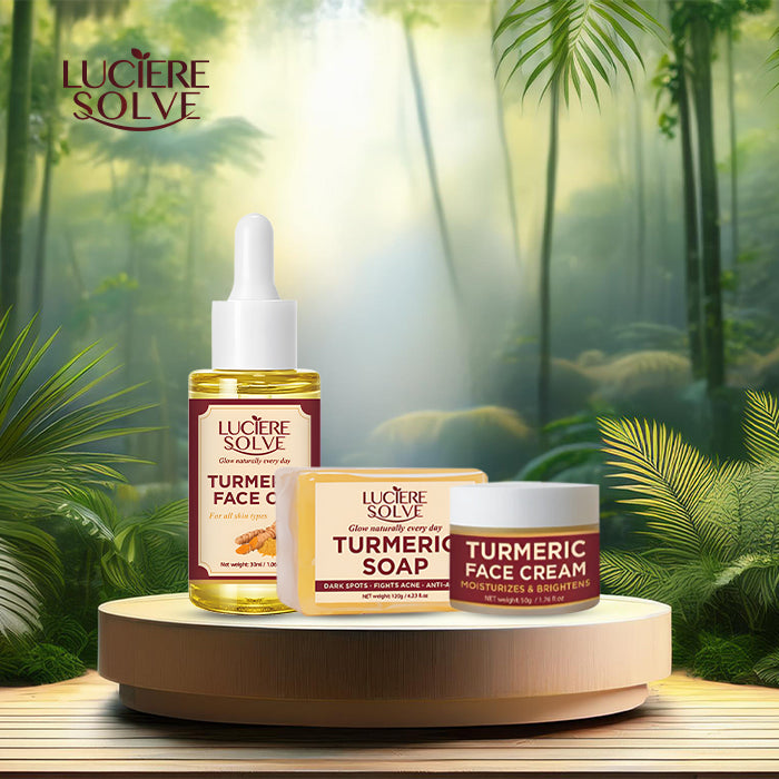 Luciere Solve Turmeric Glow Bundle – Face & Body Kit